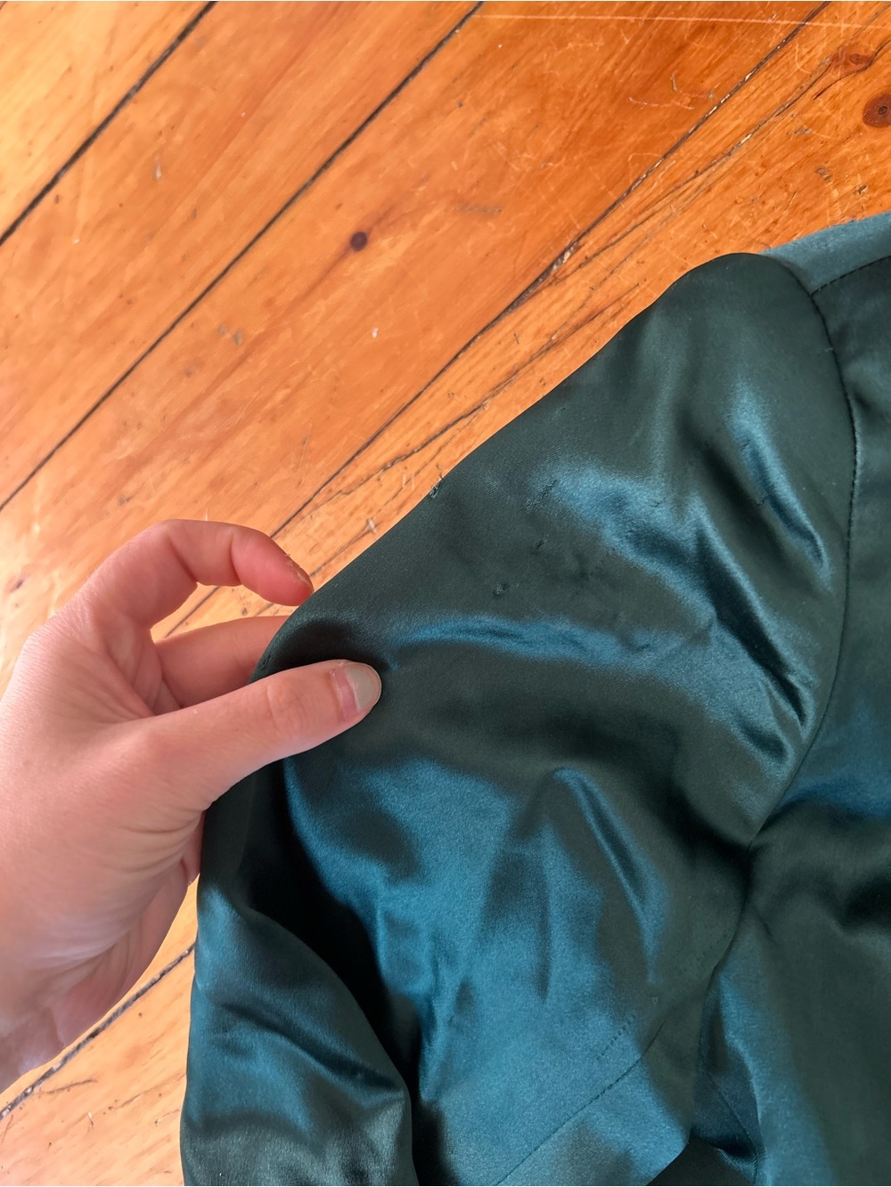 Lattelier Tie-Waist Blazer & Front Slit Trouser Set in Dark Green s/m - Picture 9 of 14